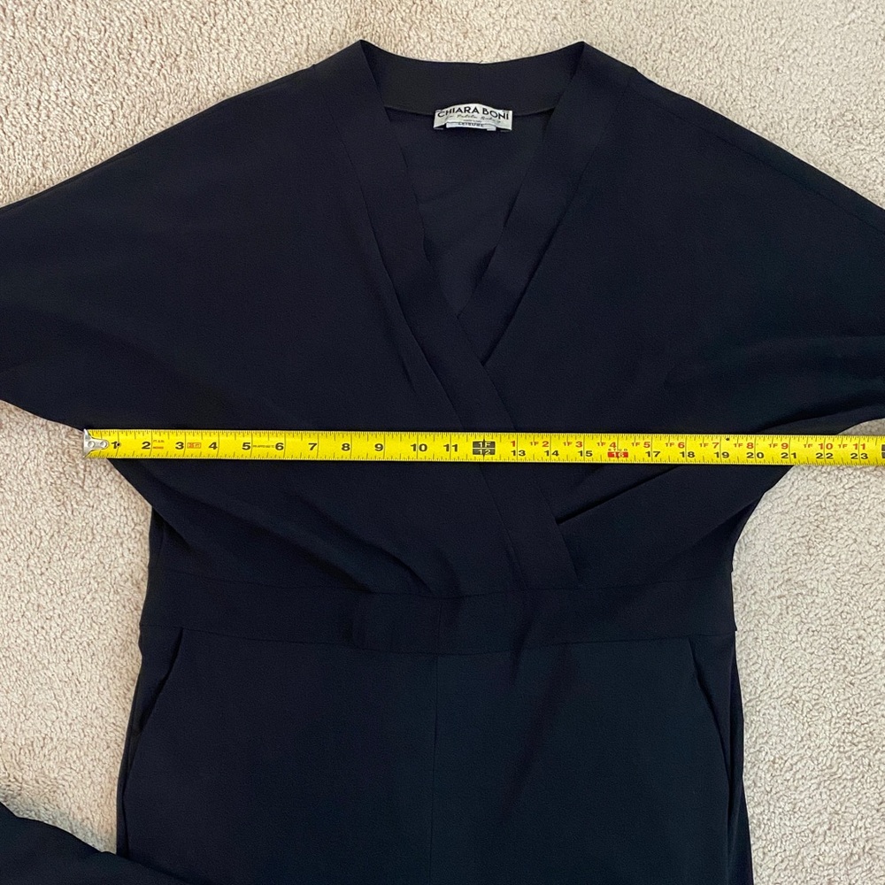 Chiara Boni La Petite Robe Women Black Leisure Hildur No Belt Jumpsuit Sz XS - Picture 10 of 10